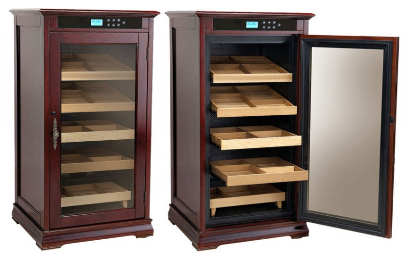 Redford Cigar Humidor – 1,250 Count Electric Climate-Controlled Cabinet