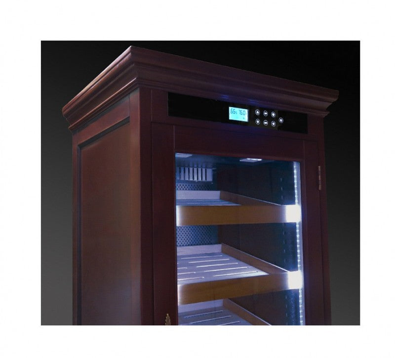 Redford Lite Custom Finish Cigar Humidor – 1,250 Count Electric Climate-Controlled Cabinet