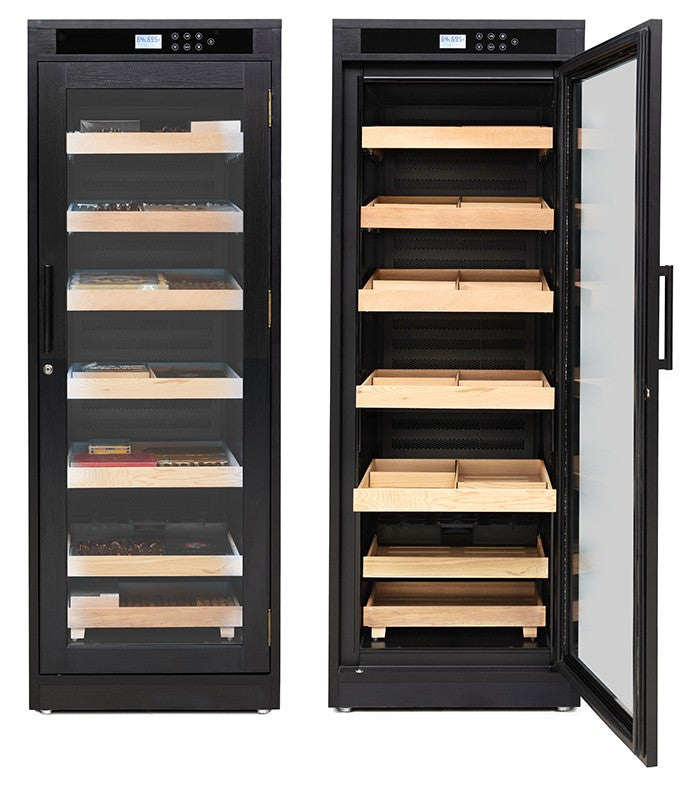 Remington Lite Cigar Cabinet Humidor – 2,000 Count Electric Climate-Controlled Cabinet