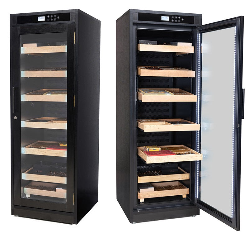 Remington Lite Cigar Cabinet Humidor – 2,000 Count Electric Climate-Controlled Cabinet